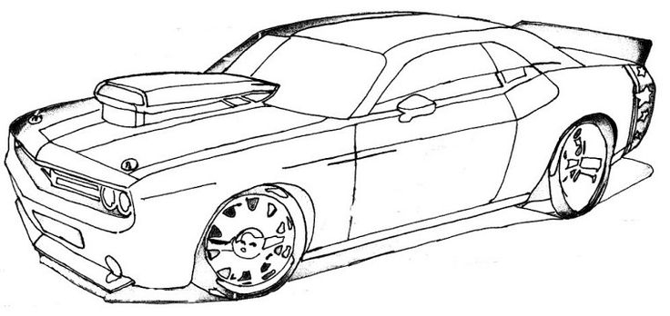 Coloring page: Sports car / Tuning (Transportation) #146971 - Free Printable Coloring Pages