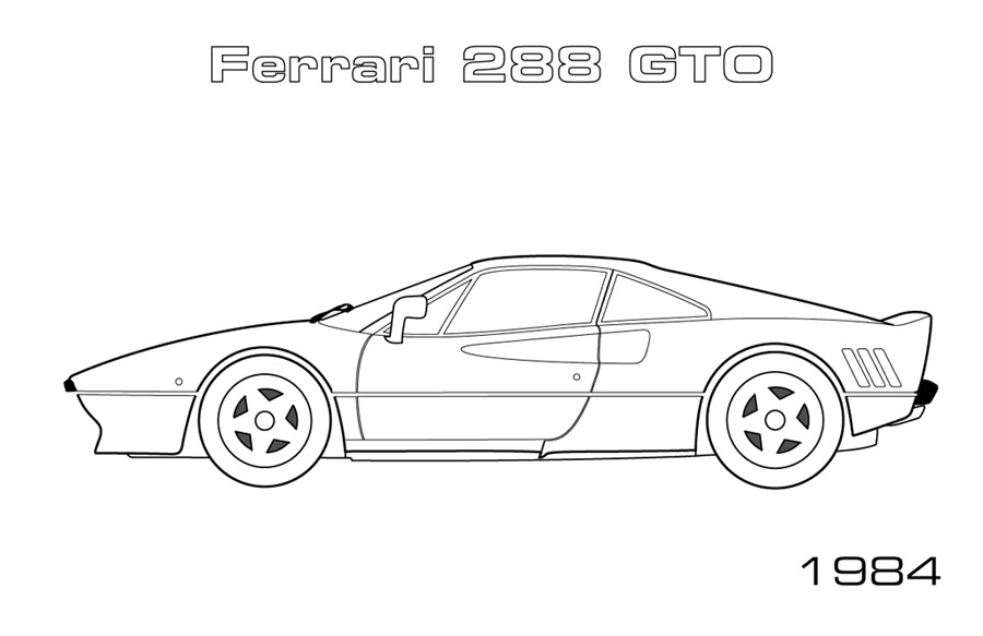 Coloring page: Sports car / Tuning (Transportation) #146974 - Free Printable Coloring Pages