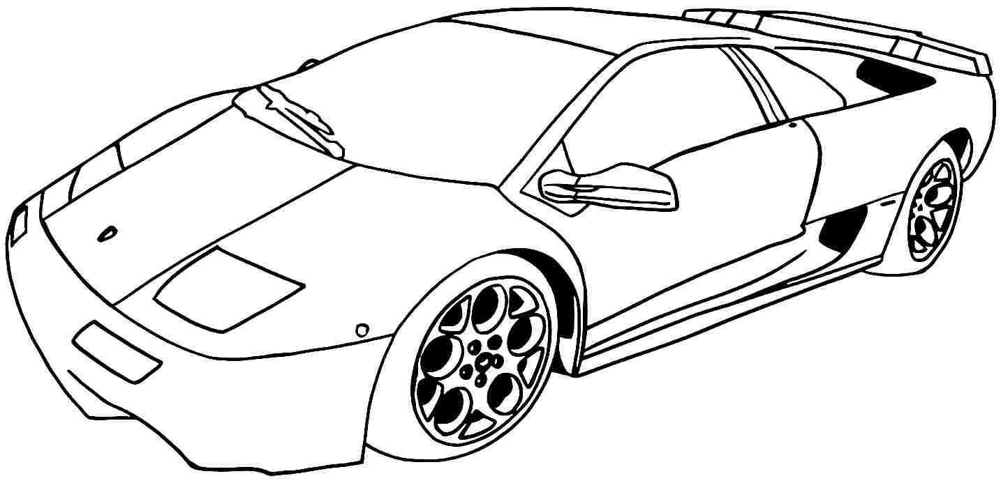 Coloring page: Sports car / Tuning (Transportation) #146977 - Free Printable Coloring Pages