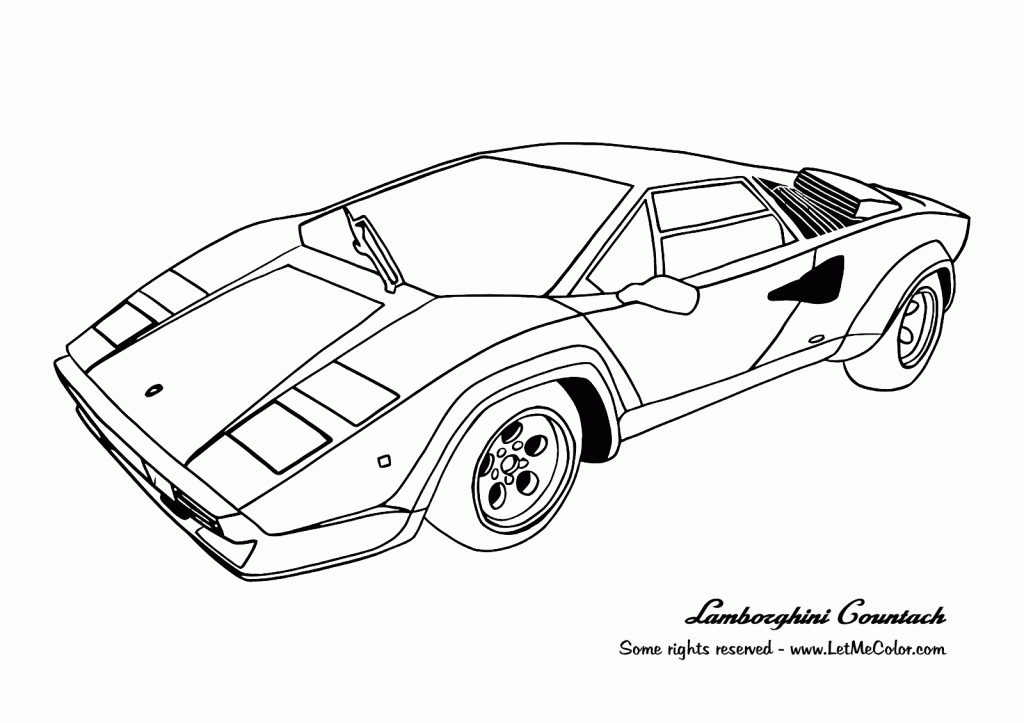 Coloring page: Sports car / Tuning (Transportation) #146983 - Free Printable Coloring Pages