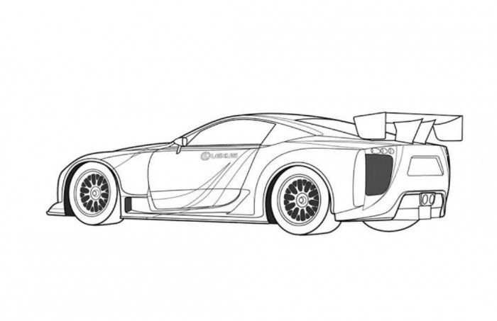 Coloring page: Sports car / Tuning (Transportation) #146992 - Free Printable Coloring Pages