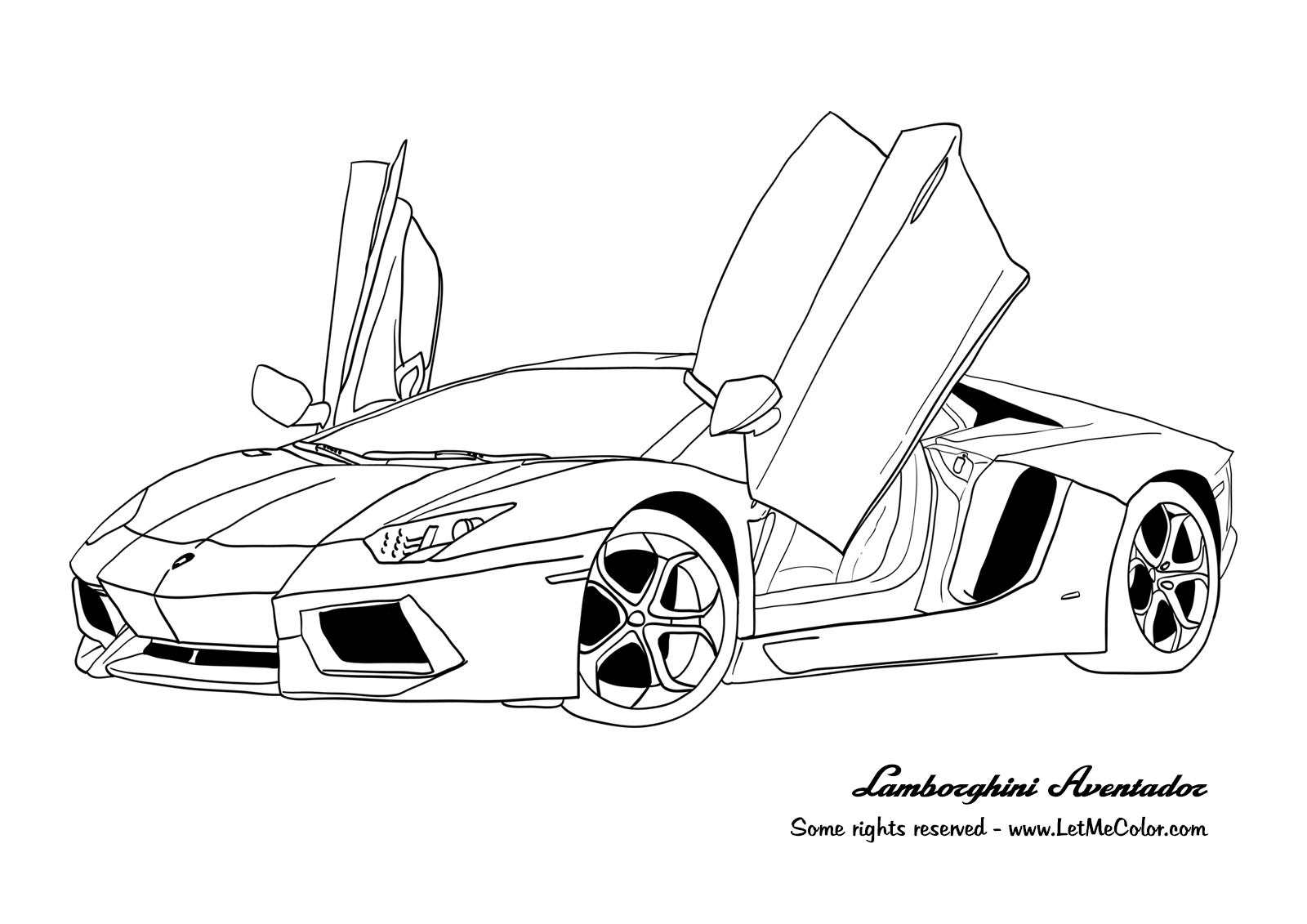 Coloring page: Sports car / Tuning (Transportation) #147001 - Free Printable Coloring Pages