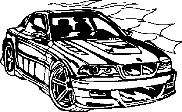 Drawing Sports car / Tuning #147010 (Transportation) – Printable coloring  pages