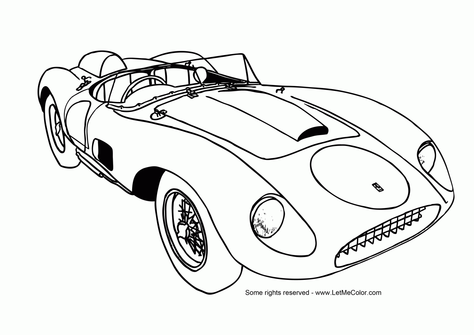 Coloring page: Sports car / Tuning (Transportation) #147017 - Free Printable Coloring Pages