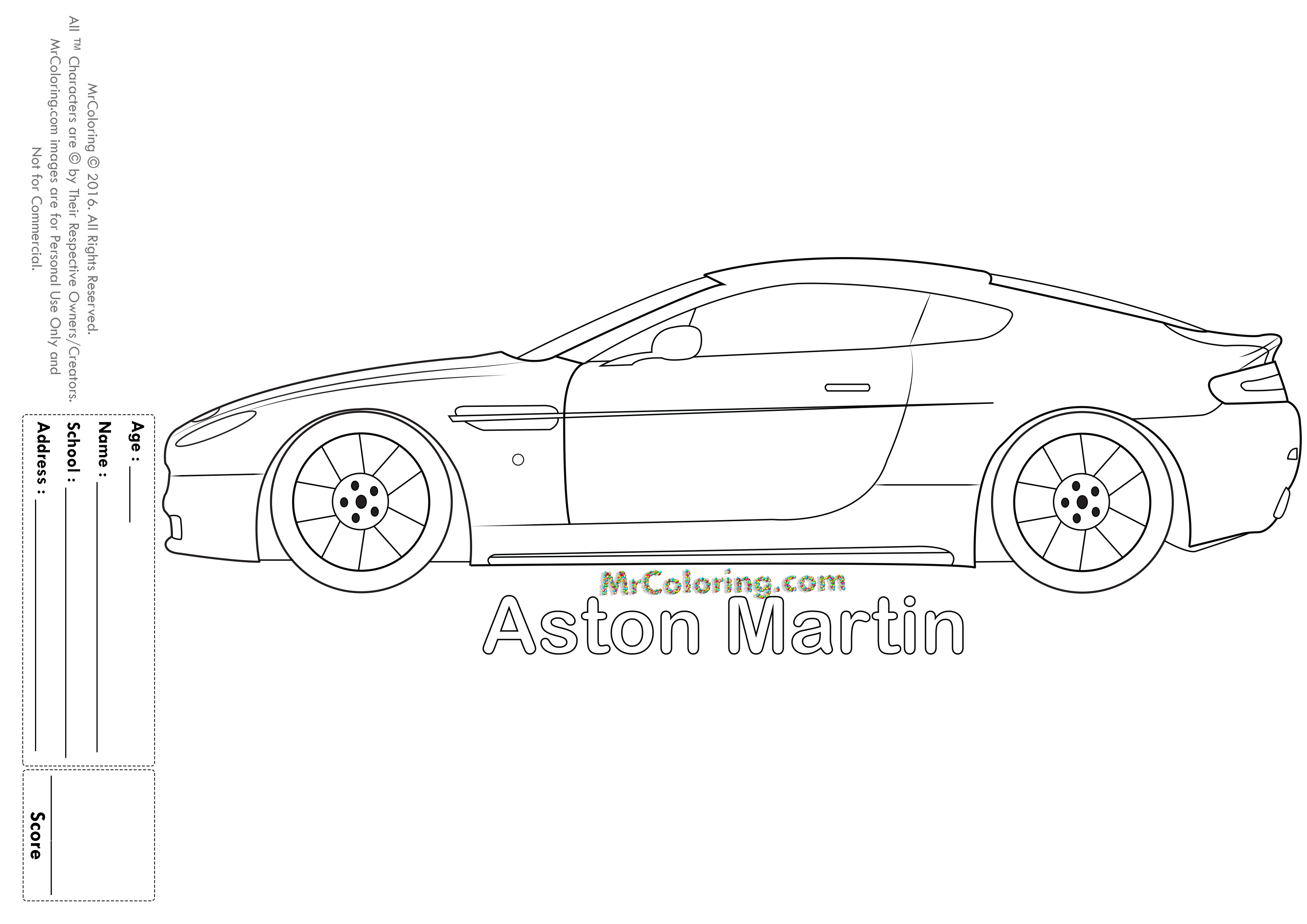 Coloring page: Sports car / Tuning (Transportation) #147021 - Free Printable Coloring Pages