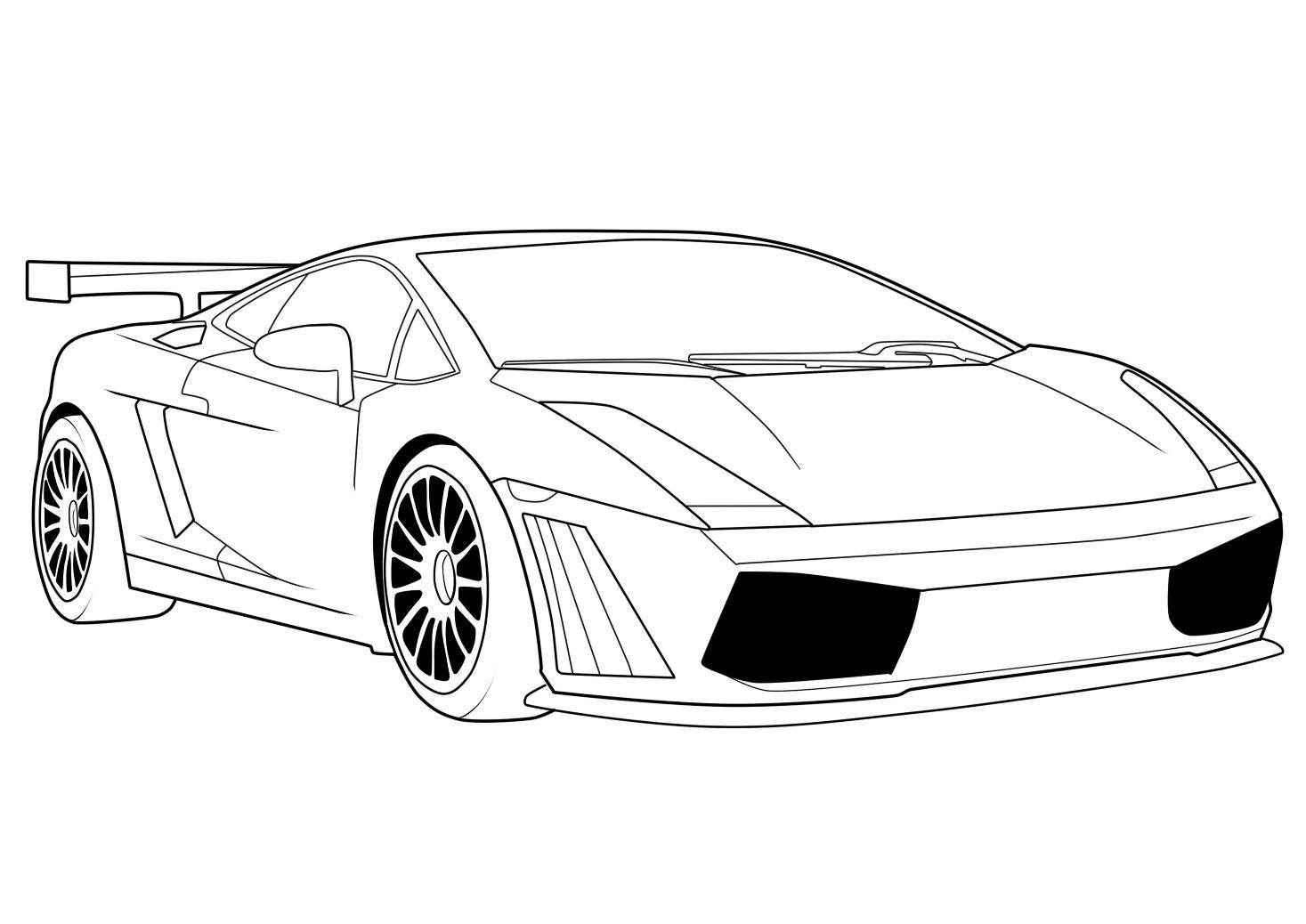 Coloring page: Sports car / Tuning (Transportation) #147026 - Free Printable Coloring Pages