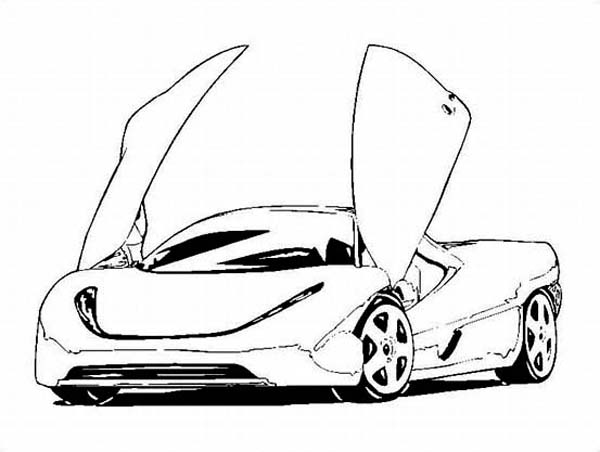 Coloring page: Sports car / Tuning (Transportation) #147027 - Free Printable Coloring Pages