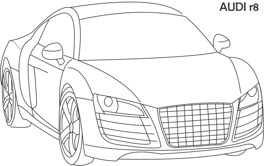 Coloring page: Sports car / Tuning (Transportation) #147036 - Free Printable Coloring Pages