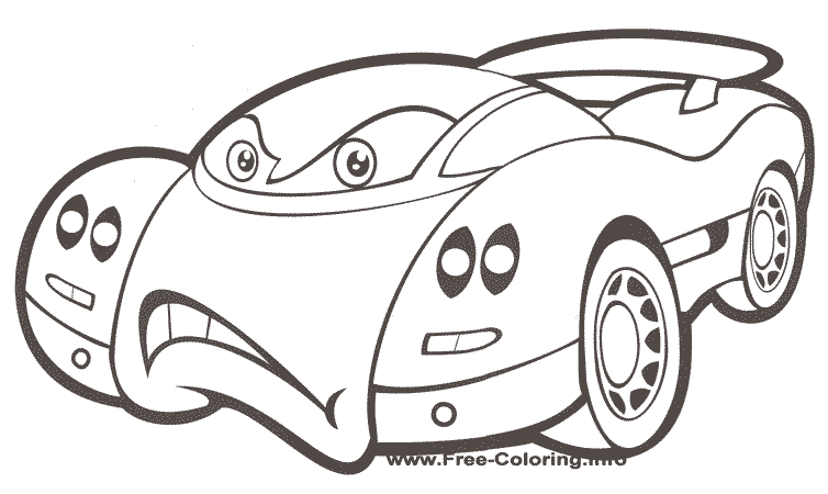 Coloring page: Sports car / Tuning (Transportation) #147049 - Free Printable Coloring Pages