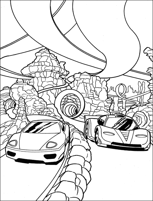 Coloring page: Sports car / Tuning (Transportation) #147053 - Free Printable Coloring Pages