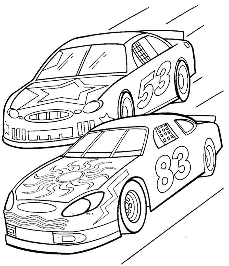 Coloring page: Sports car / Tuning (Transportation) #147056 - Free Printable Coloring Pages