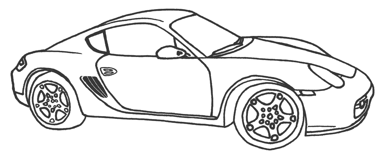 Coloring page: Sports car / Tuning (Transportation) #147084 - Free Printable Coloring Pages