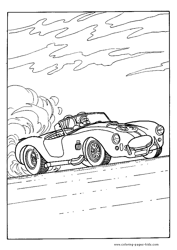 Coloring page: Sports car / Tuning (Transportation) #147090 - Free Printable Coloring Pages