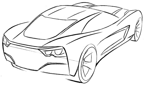 Coloring page: Sports car / Tuning (Transportation) #147100 - Free Printable Coloring Pages