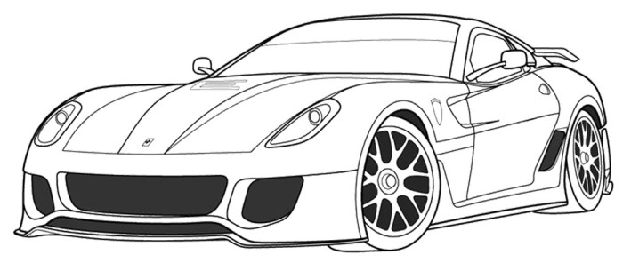 Coloring page: Sports car / Tuning (Transportation) #147104 - Free Printable Coloring Pages