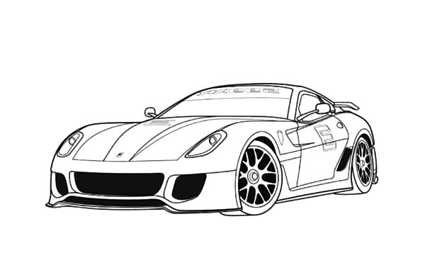 Coloring page: Sports car / Tuning (Transportation) #147110 - Free Printable Coloring Pages