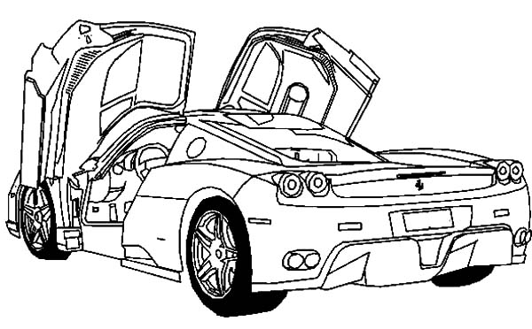 Coloring page: Sports car / Tuning (Transportation) #147111 - Free Printable Coloring Pages