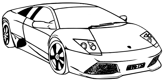 Coloring page: Sports car / Tuning (Transportation) #147135 - Free Printable Coloring Pages