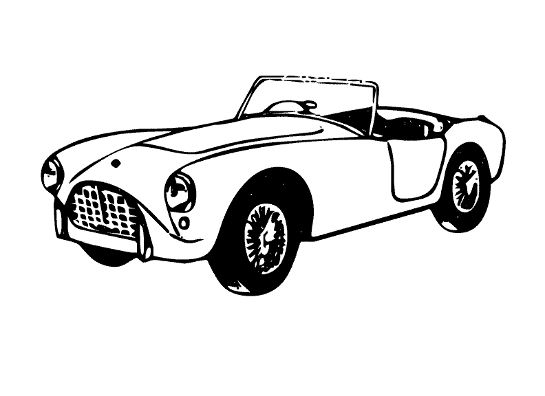 Coloring page: Sports car / Tuning (Transportation) #147155 - Free Printable Coloring Pages
