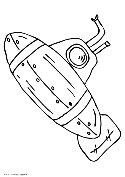 Coloring page: Submarine (Transportation) #137705 - Free Printable Coloring Pages