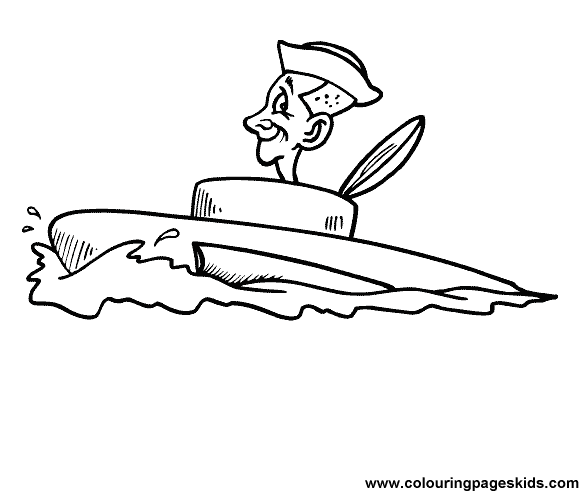 Coloring page: Submarine (Transportation) #137710 - Free Printable Coloring Pages