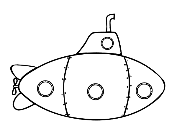 Coloring page: Submarine (Transportation) #137711 - Free Printable Coloring Pages