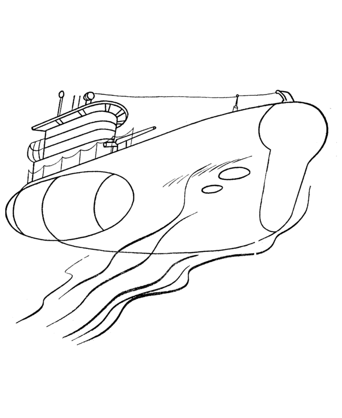 Coloring page: Submarine (Transportation) #137713 - Free Printable Coloring Pages