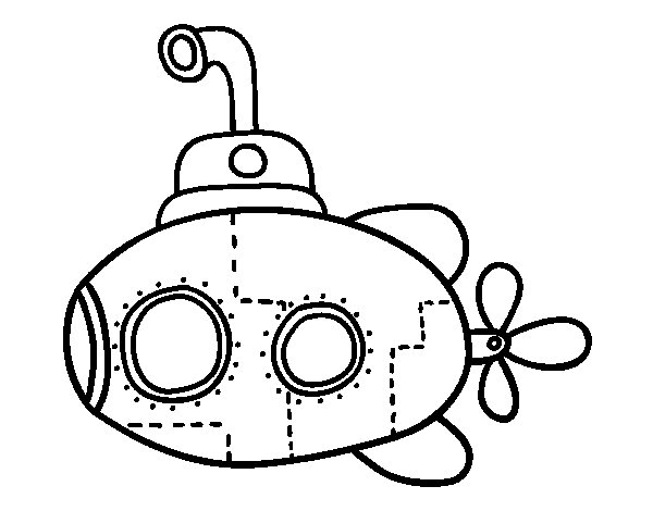 Coloring page: Submarine (Transportation) #137717 - Free Printable Coloring Pages