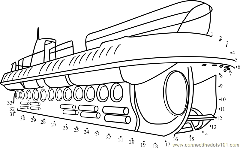 Coloring page Submarine #137801 (Transportation) – Printable Coloring Pages