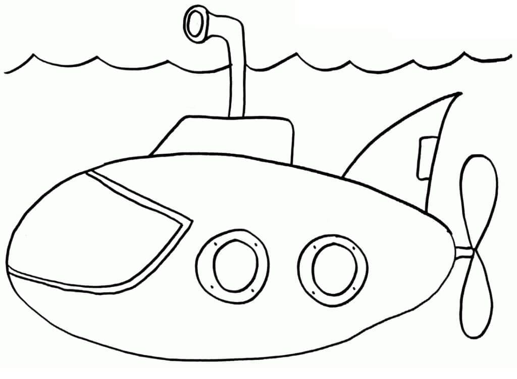 Free printable Submarine coloring page #206201 from Transportation collection