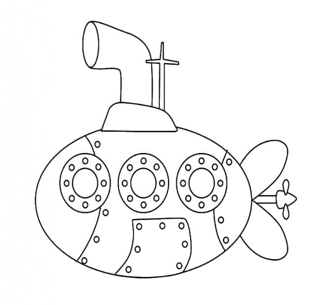 Free printable Submarine coloring page #206206 from Transportation collection