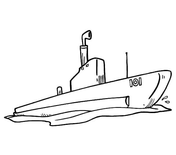 Free printable Submarine coloring page #206217 from Transportation collection