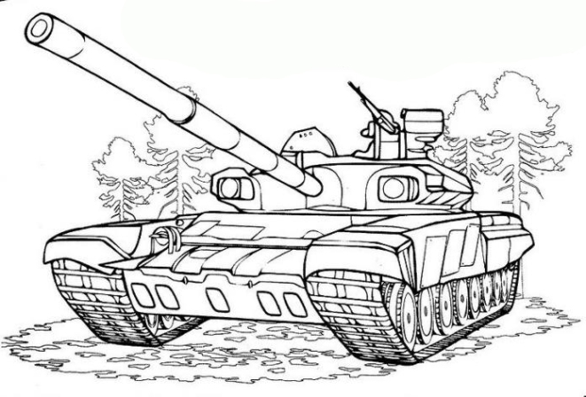 Coloring page: Tank (Transportation) #138006 - Free Printable Coloring Pages