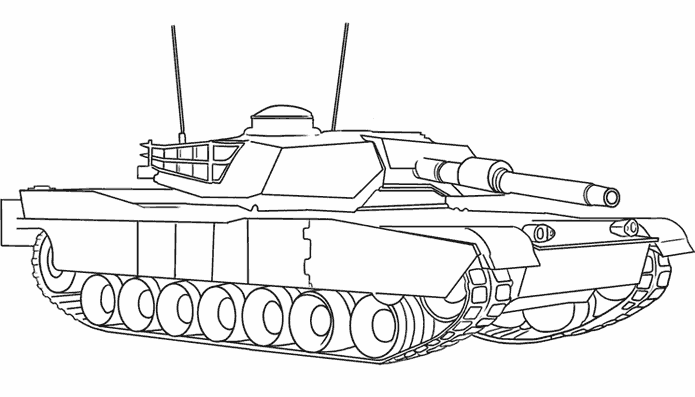 Coloring page: Tank (Transportation) #138008 - Free Printable Coloring Pages