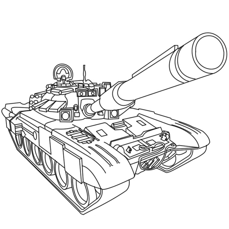 Coloring page: Tank (Transportation) #138011 - Free Printable Coloring Pages