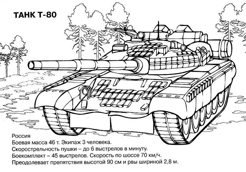 Coloring pages Tank (Transportation) – Printable Coloring Pages