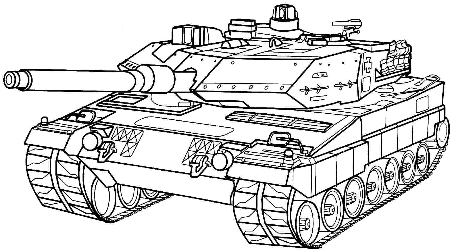 Coloring page Tank #138032 (Transportation) – Printable Coloring Pages