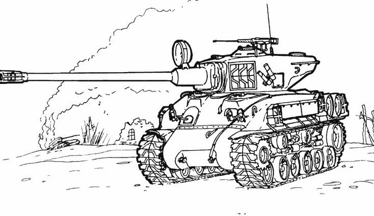 Coloring page: Tank (Transportation) #138043 - Free Printable Coloring Pages