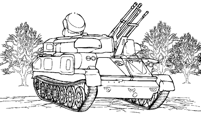 Coloring page: Tank (Transportation) #138044 - Free Printable Coloring Pages