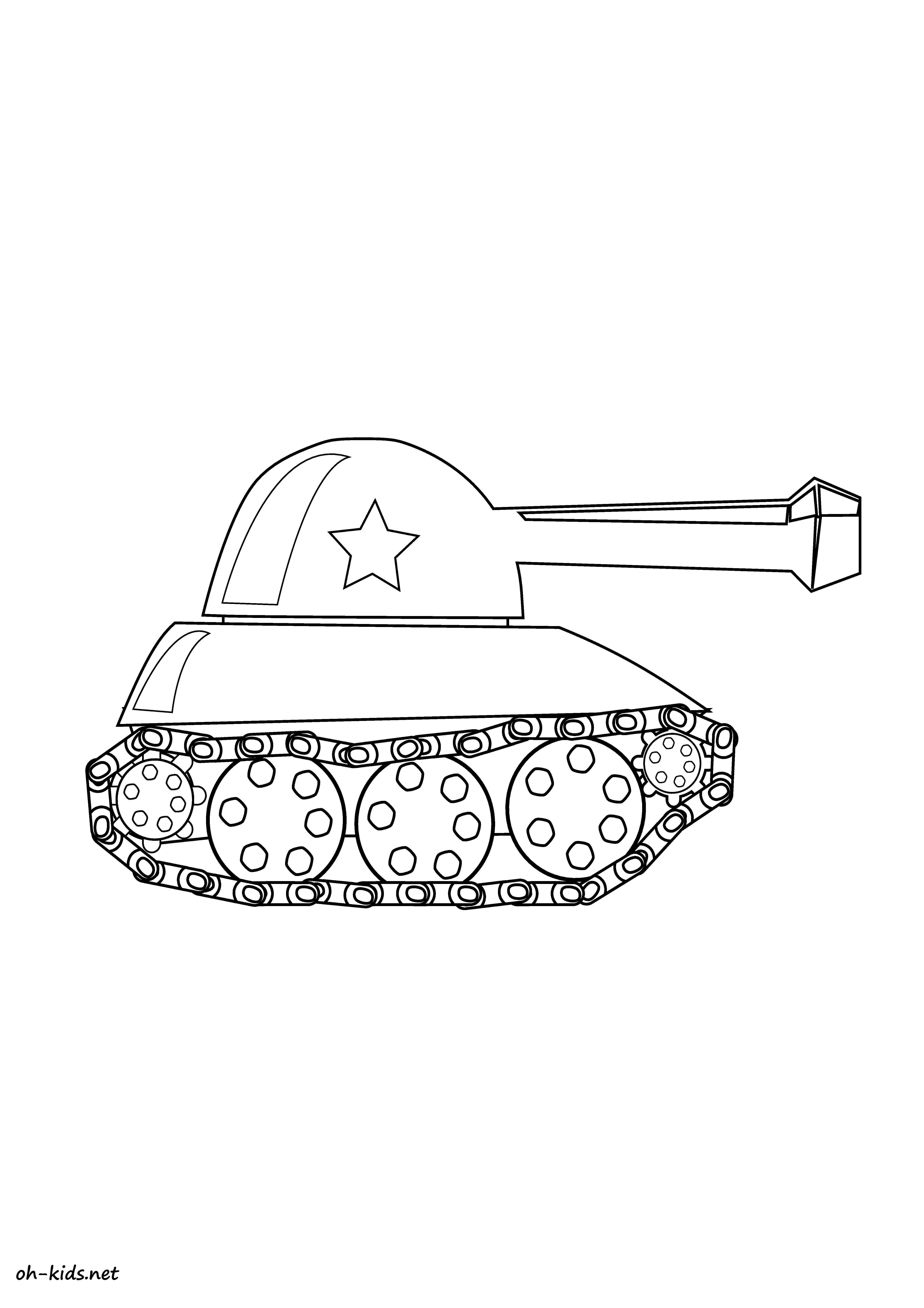 Coloring page: Tank (Transportation) #138057 - Free Printable Coloring Pages
