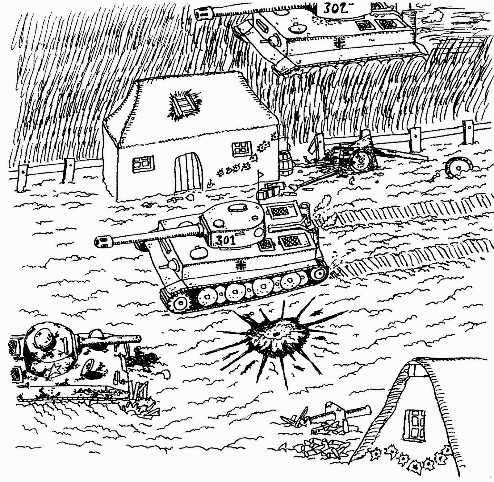 Coloring page: Tank (Transportation) #138062 - Free Printable Coloring Pages