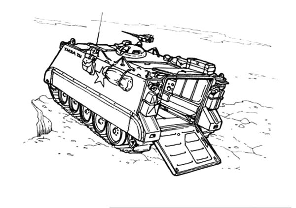 Coloring page: Tank (Transportation) #138065 - Free Printable Coloring Pages