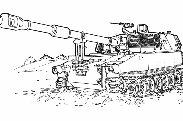 Coloring page: Tank (Transportation) #138069 - Free Printable Coloring Pages