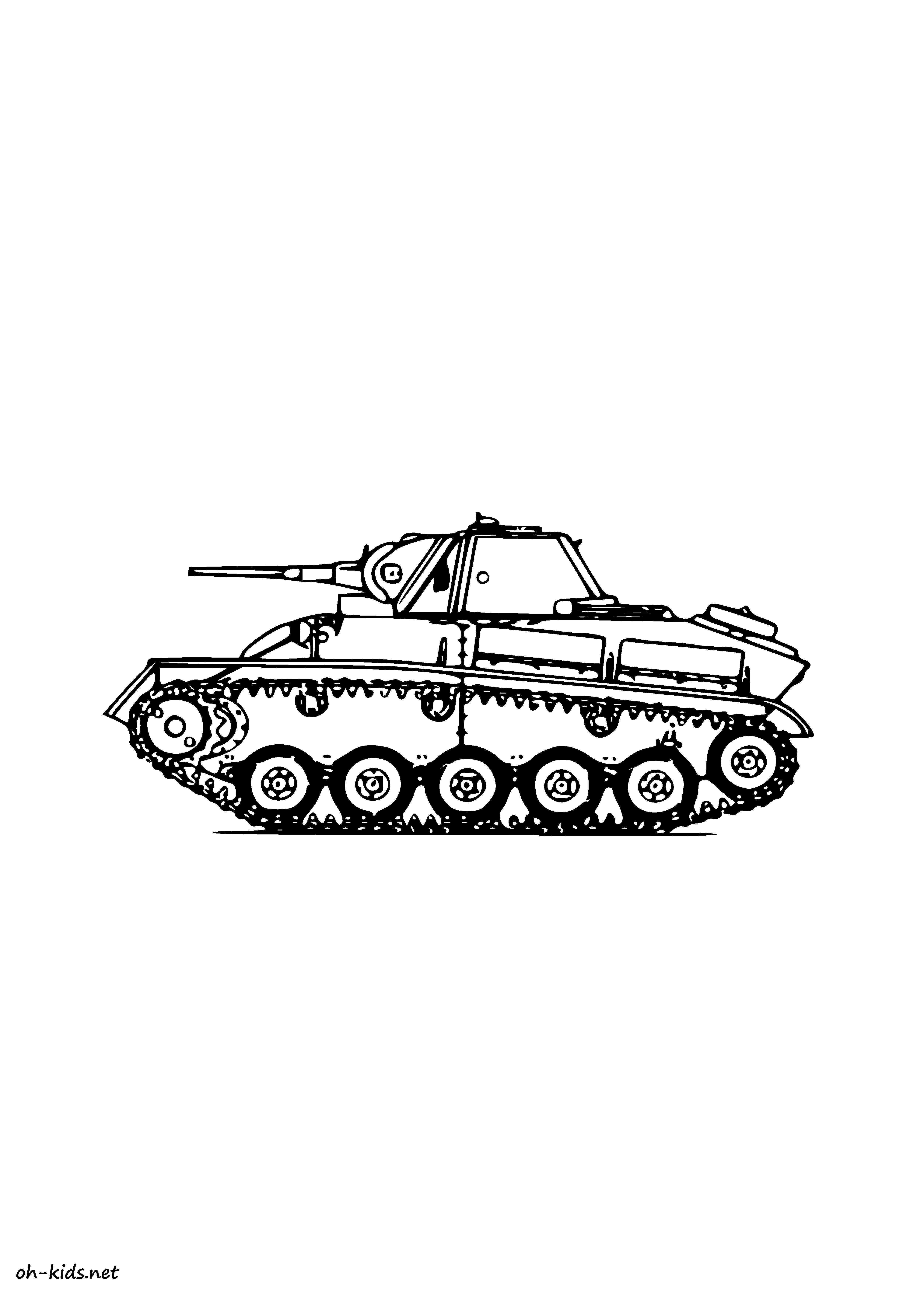 Coloring page: Tank (Transportation) #138071 - Free Printable Coloring Pages