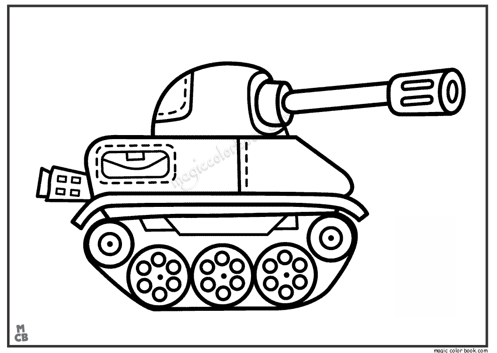 Coloring page: Tank (Transportation) #138196 - Free Printable Coloring Pages