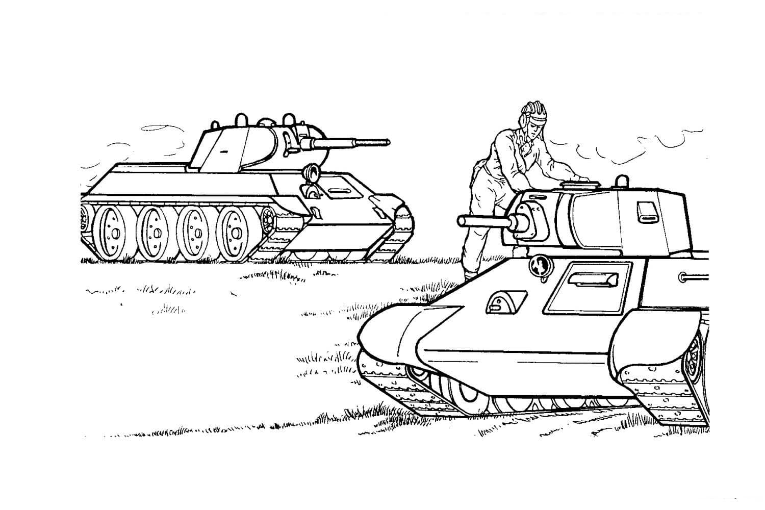 Free printable Tank coloring page #192642 from Transportation collection