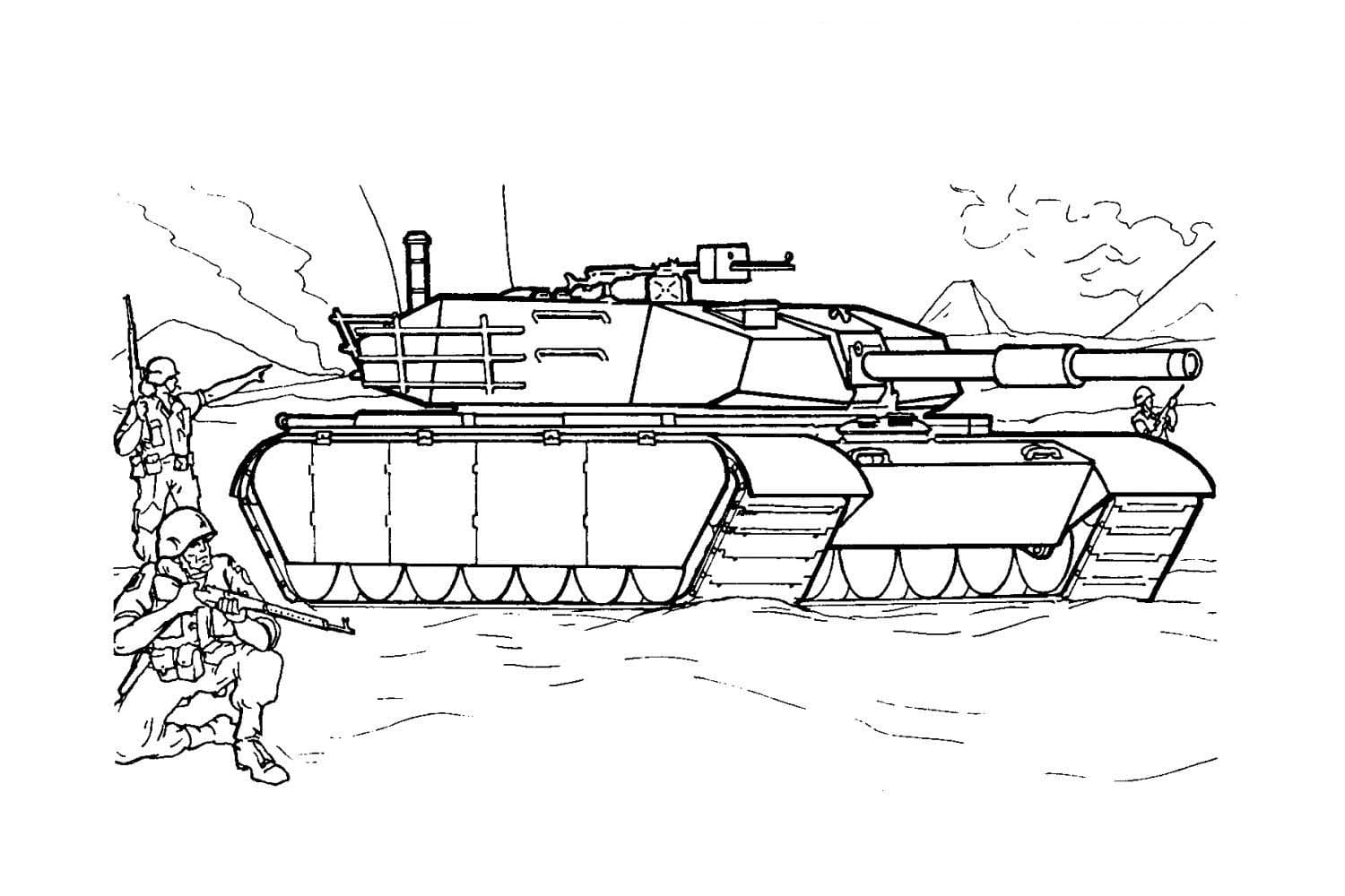 Free printable Tank coloring page #192645 from Transportation collection