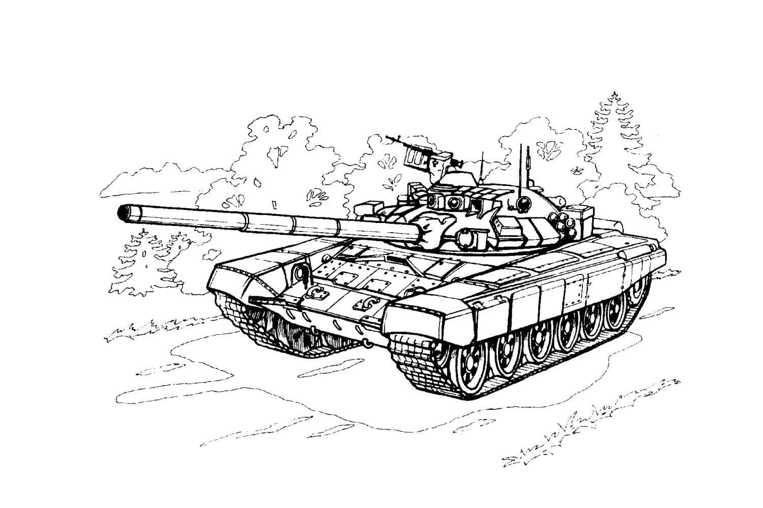 Free printable Tank coloring page #192646 from Transportation collection