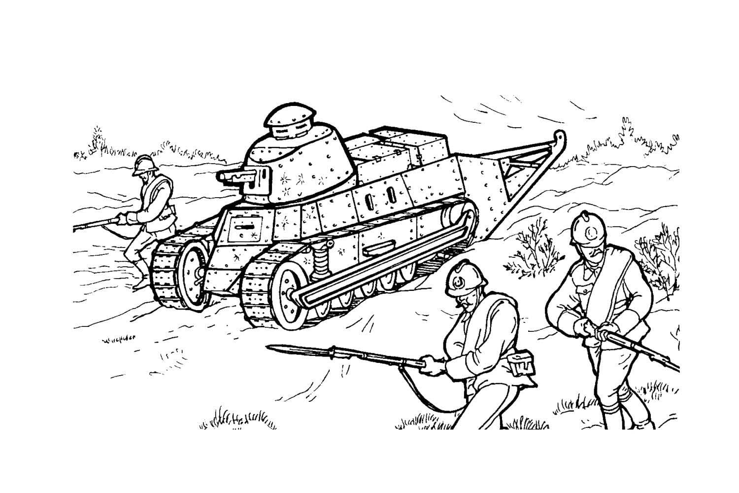 Free printable Tank coloring page #192652 from Transportation collection