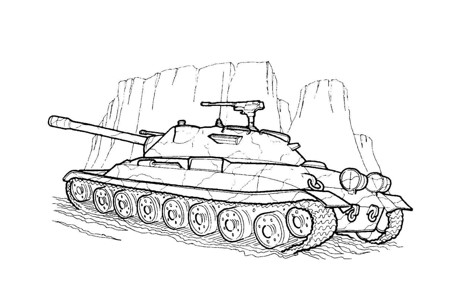 Free printable Tank coloring page #192659 from Transportation collection
